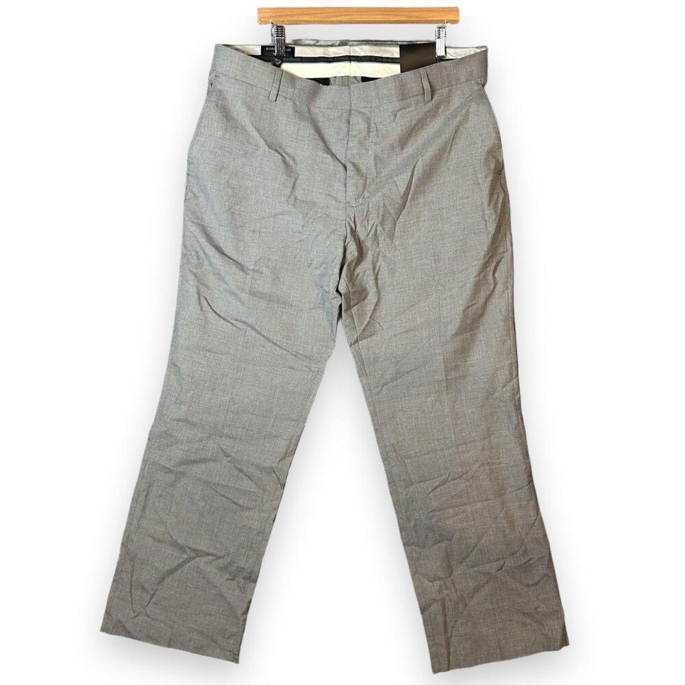 Banana Republic Men's Tailored Slim Heather Gray Dress Pants 38 x 30 NWT